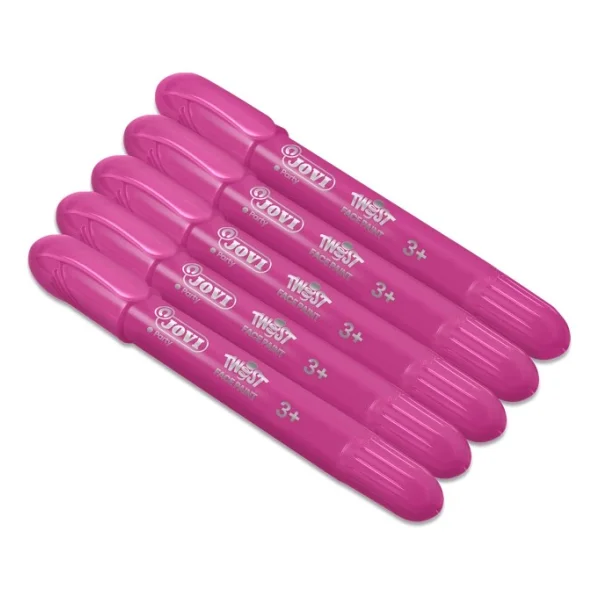 Jovi Twist Stick 5'li Yüz Boyama Kalemi Pembe - Görsel 4