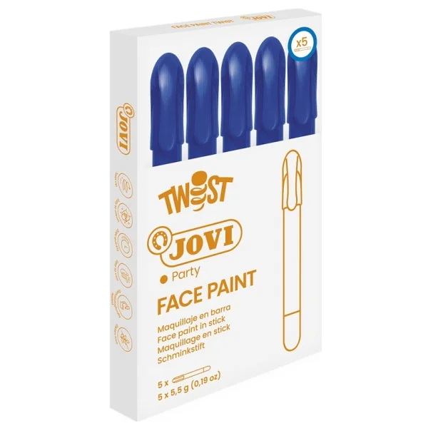 Jovi Twist Stick 5'li Yüz Boyama Kalemi - Görsel 2
