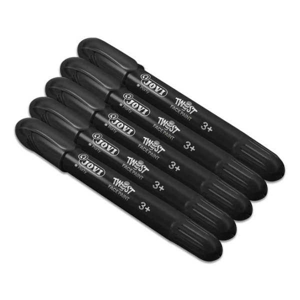 Jovi Twist Stick 5'li Yüz Boyama Kalemi Siyah - Görsel 3