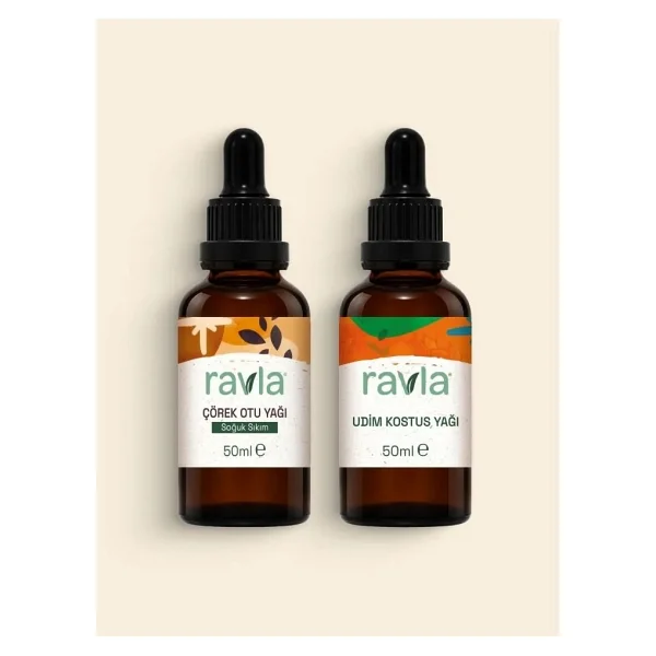 Ravla 2'li Ürün - Udim Kostus Yağı - 50ml / Çörekotu Yağı 50ml - 100 ml - Görsel 3
