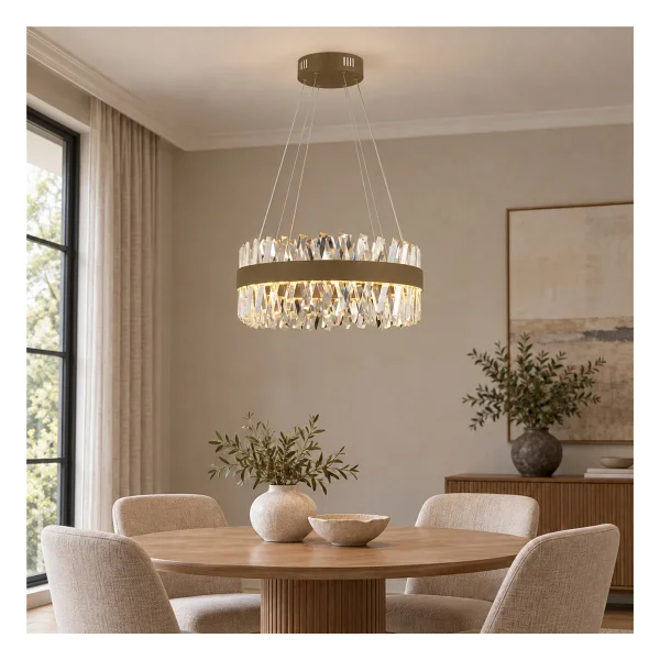 Apliqa Brampton 50'lik Eskitme Salon LED Avize - Görsel 6