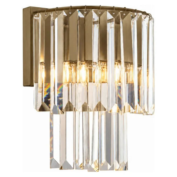 Apliqa Nilüfer 3 Parça Eskitme Kristal Taşlı Modern Salon Avize Aplik Seti - Görsel 2