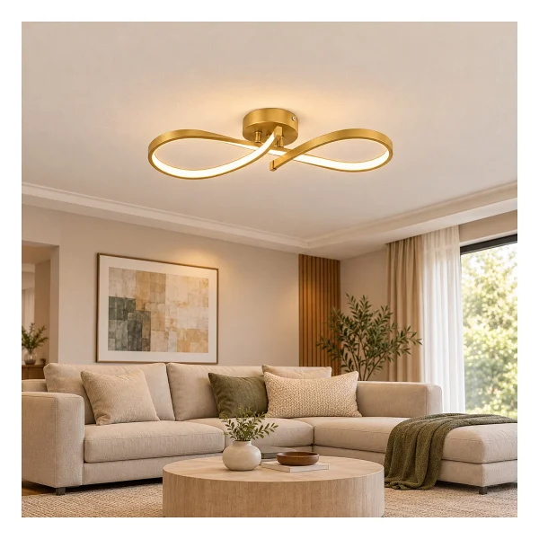 Apliqa Vetto Krom 3 Renk Modern Plafonyer LED Avize - Görsel 6