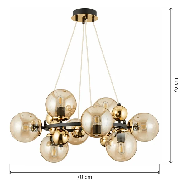 Apliqa Lorento 8'li Modern Salon Avize - Görsel 5