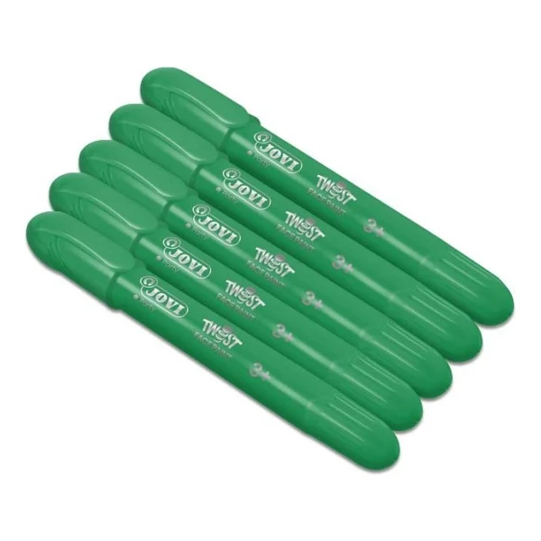 Jovi Twist Stick 5'li Yüz Boyama Kalemi Koyu Yeşil - Görsel 4