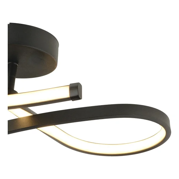 Apliqa Vetto Siyah 3 Renk Modern Plafonyer LED Avize - Görsel 5
