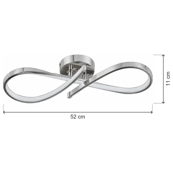 Apliqa Vetto Krom 3 Renk Modern Plafonyer LED Avize - Görsel 5