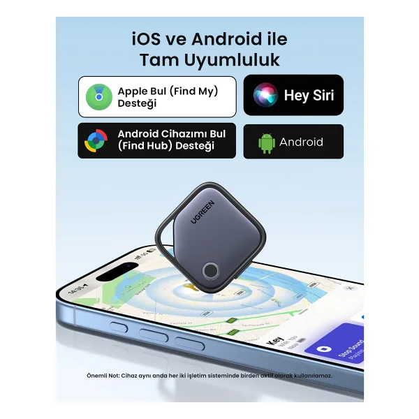 Ugreen Finder Pro Bluetooth 5.4 Akıllı Takip Cihazı, 75646 - Görsel 2