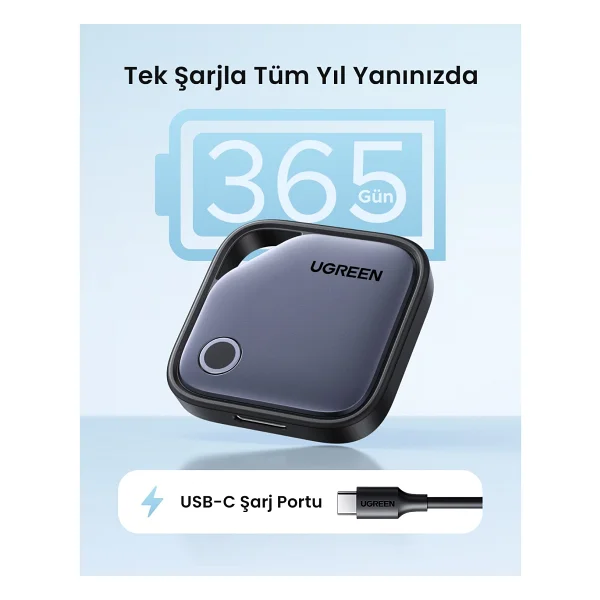 Ugreen Finder Pro Bluetooth 5.4 Akıllı Takip Cihazı, 75646 - Görsel 3