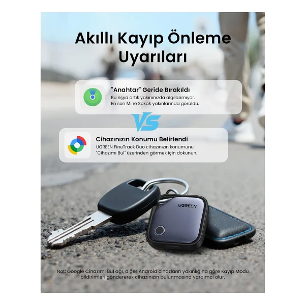 Ugreen Finder Pro Bluetooth 5.4 Akıllı Takip Cihazı, 75646 - Görsel 6