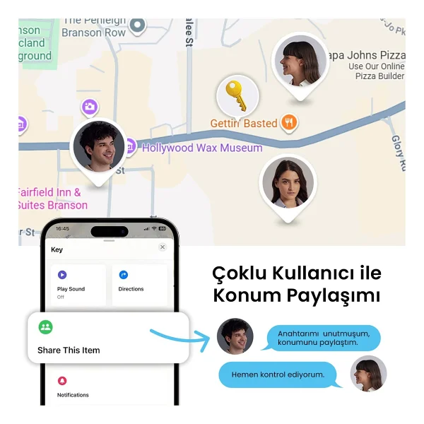 Ugreen Finder Pro Bluetooth 5.4 Akıllı Takip Cihazı, 75646 - Görsel 8