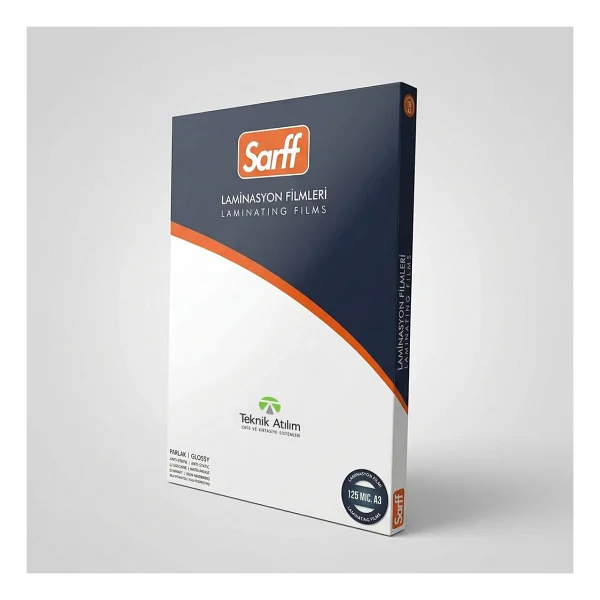 Sarff A-3 Laminasyon Filmi 125 Micron 426X303 Mm 100 Lü (1 Paket 100 Adet) - Görsel 2