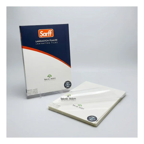 Sarff A-3 Laminasyon Filmi 125 Micron 426X303 Mm 100 Lü (1 Paket 100 Adet) - Görsel 6