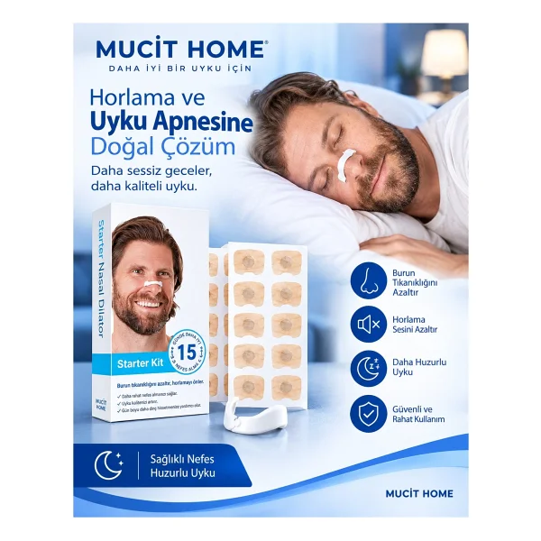 Mucit Home Manyetik Horlama Önleyici 15 li Set Burun Klipsi Uyku Apnesi Silikon Açıcı Yıkanabilir - Görsel 7