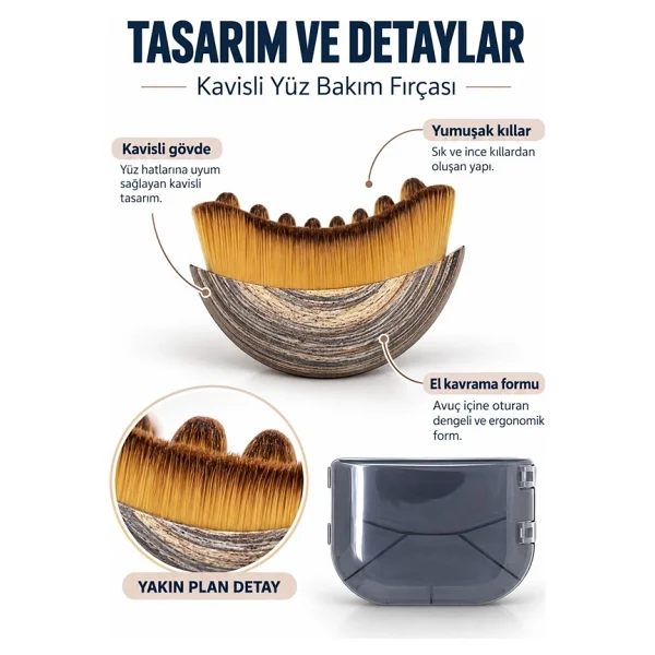 Mucit Home Lenf Drenaj ve Çene Şekillendirme Fırçası Çok Fonksiyonlu Yumuşak Masaj Aleti Gıdı Toparlayıcı - Görsel 2