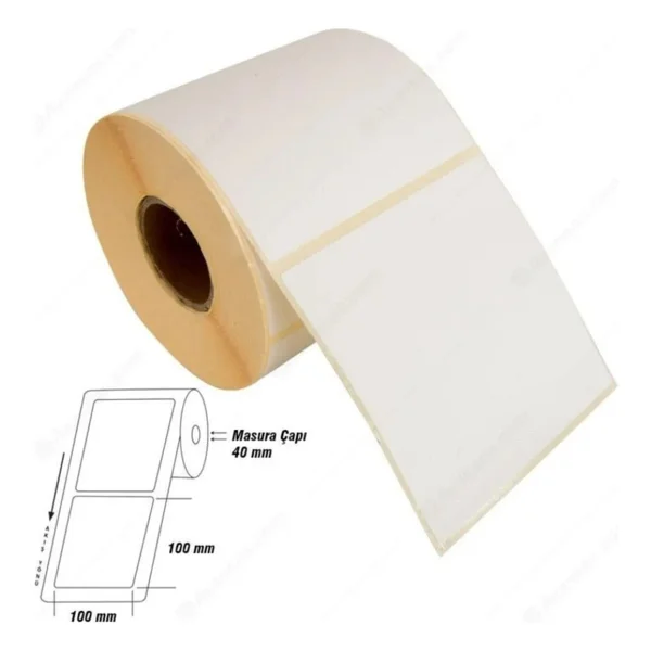 Kartallar Etiket 40X60 Eczane Ilaç Etiketi Sarı Renk 1 Rulo 1000 Adet- 10 Rulo - 40 x 60 mm - Görsel 6