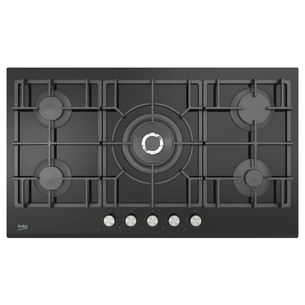 Beko AOCW 95250 DS Wok Gözlü Siyah Cam Ankastre Ocak - Görsel 2