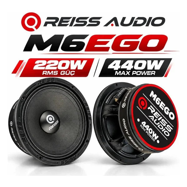 Reiss Audio RS-M6EGO 450 W 16 cm Midrange Oto Hoparlör - Görsel 3