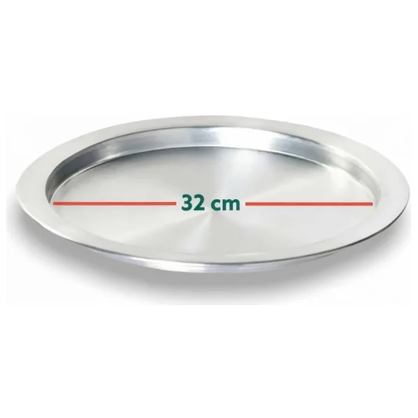 Yıldız Çelik 2 Adet 32 cm Taban Alüminyum Künefe Kadayıf Tepsisi & Tabağı - Görsel 2