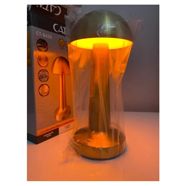 Cata CT-8429 Lizbon Gold Dokunmatik Şarjlı Masa Lambası - Görsel 8