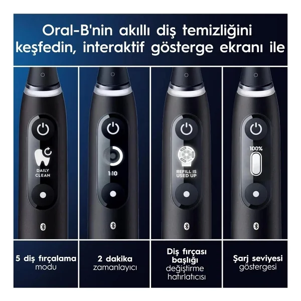 Oral-B iO 6 Smile Şarjlı Diş Fırçası - Görsel 6