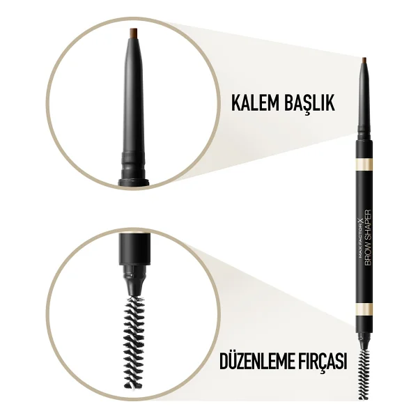 Max Factor Brow Shaper 30 Deep Brown Kaş Kalemi - Görsel 2