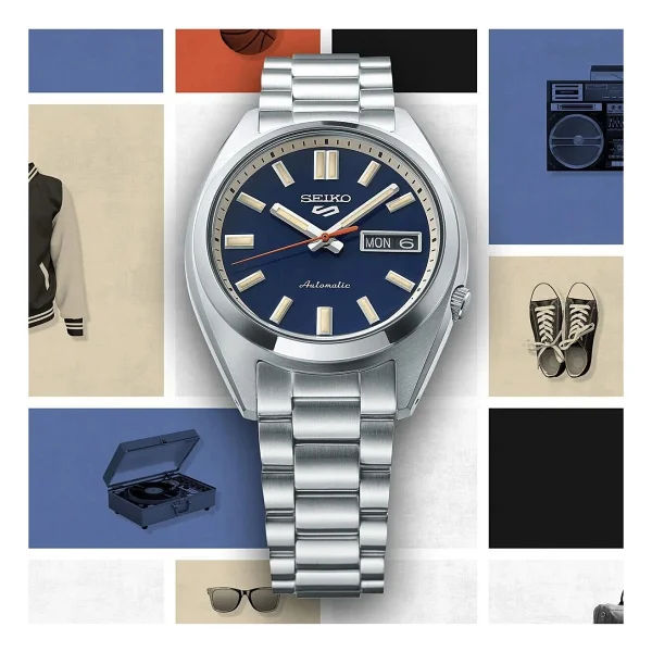 Seiko 5 Sports SNXS SRPK87 Lacivert Erkek Kol Saati - Görsel 5