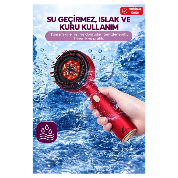 Hairglow Şarjlı Saç Bakım Ve Masaj Tarağı - Görsel 8