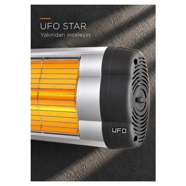 Ufo Star S/24 2400 W Infrared Isıtıcı - Ayak Dahil - Görsel 2