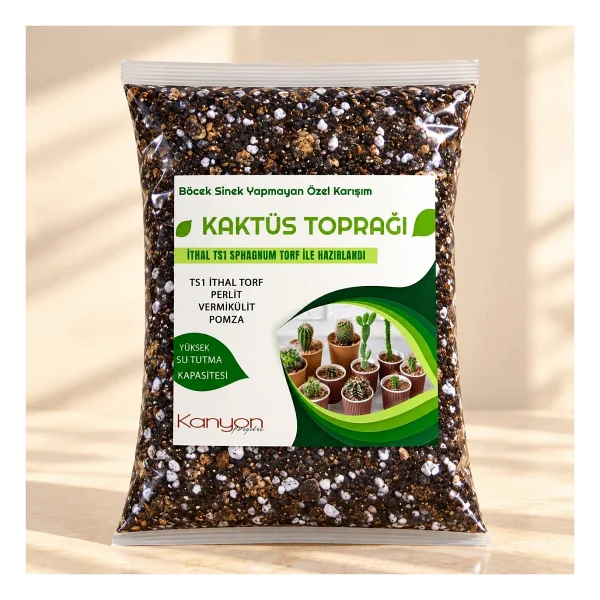 Plant Home Power Mix 3 Litre Kaktüs Toprağı - Böcek Sinek Yapmayan Toprak - Görsel 4