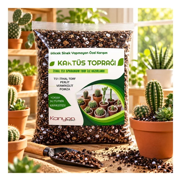Plant Home Power Mix 3 Litre Kaktüs Toprağı - Böcek Sinek Yapmayan Toprak - Görsel 2