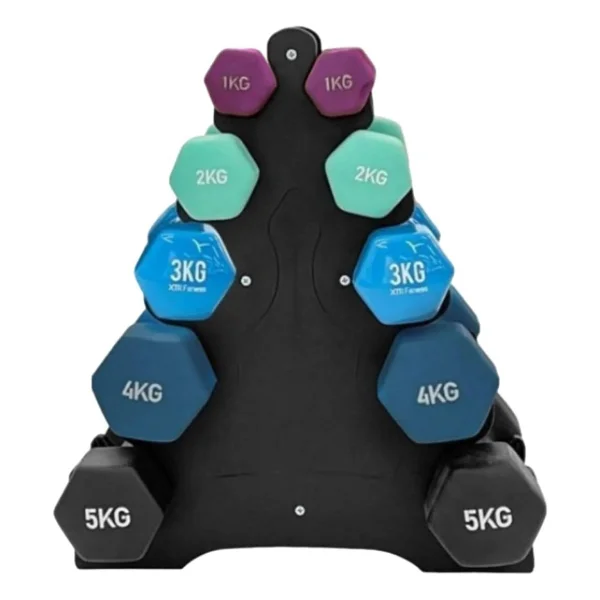 Vinyl Dambıl Seti Ve Ağırlık Rack Standı - Görsel 7