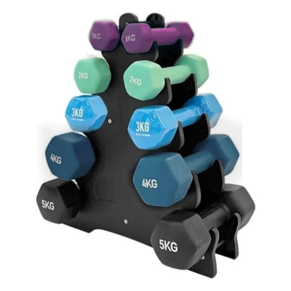 Vinyl Dambıl Seti Ve Ağırlık Rack Standı - Görsel 8