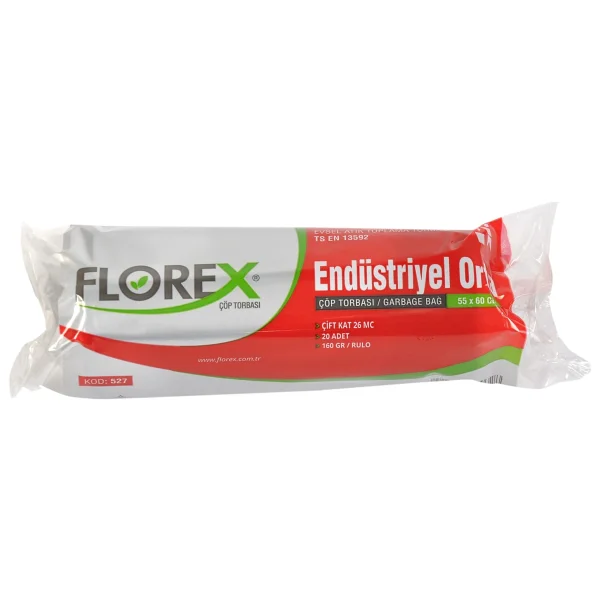 Florex Endüstriyel Orta Boy Çöp Poşeti 20'li 25 Adet - Görsel 9
