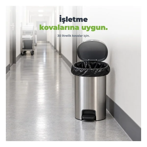 Florex Endüstriyel Orta Boy Çöp Poşeti 20'li 25 Adet - Görsel 5