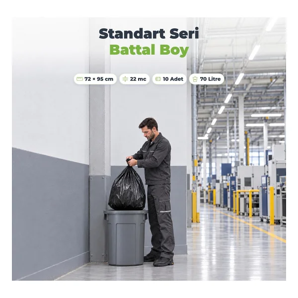 Florex Standart Battal Boy Çöp Poşeti 10'lu 10 Adet - Görsel 3