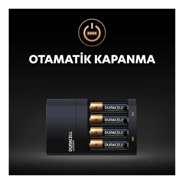 Duracell CEF 14 Pil Şarj Aleti + 1300 mAh 2'li AA + 750 mAh 2'li AAA Şarj Edilebilir Pil - Görsel 6