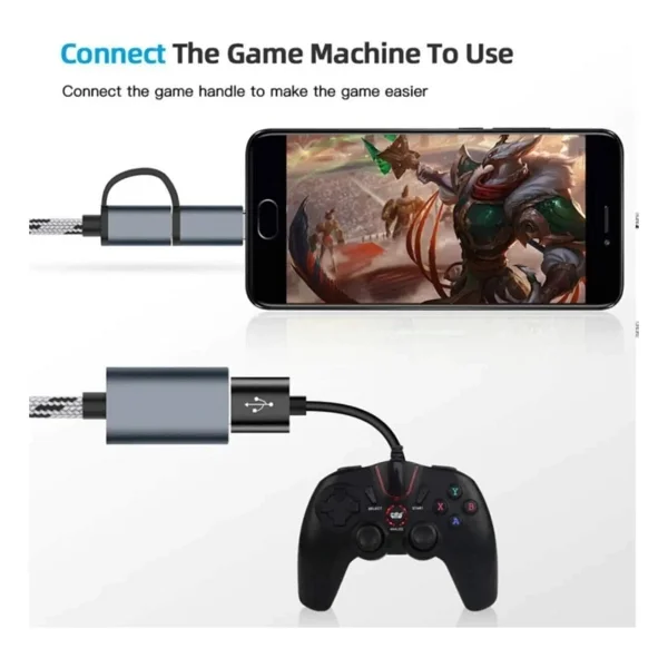 Alfais 4901 USB to Type-C Micro USB Dönüştürücü - Görsel 6