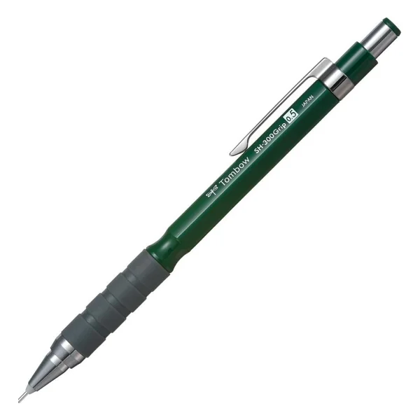 Tombow SH-300 Grip Mekanik Kurşun Kalem, 0,5mm, Koyu Yeşil - Genel - Çok Renkli - Görsel 4