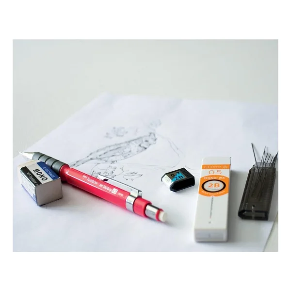 Tombow SH-300 Grip Mekanik Kurşun Kalem, 0,5mm, Koyu Yeşil - Genel - Çok Renkli - Görsel 5