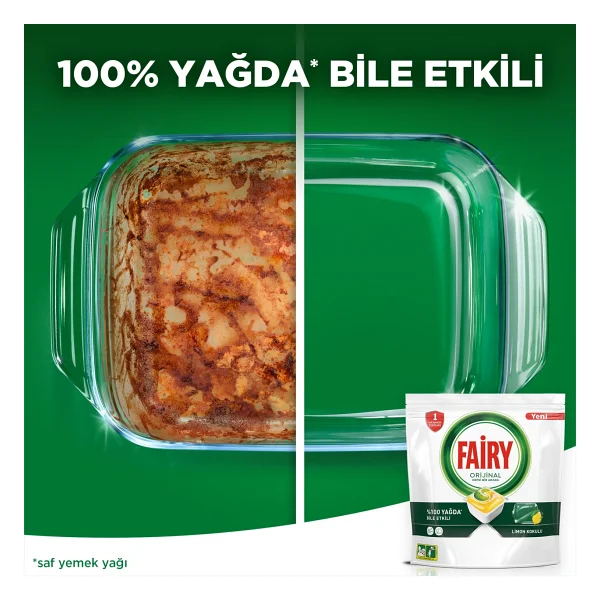 Fairy Hepsi Bir Arada Limon Bulaşık Makinesi Tableti 140'lı - Görsel 10