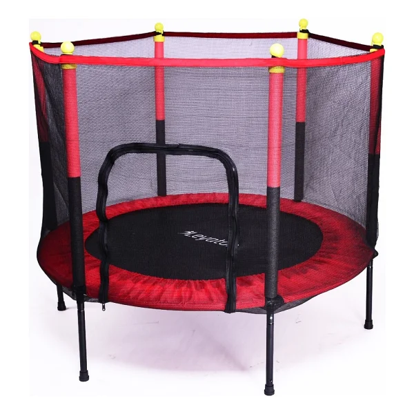 Leyaton Fileli Büyük Boy Trambolin 140 cm (55 Inç) Çap Kırmızı - Görsel 4