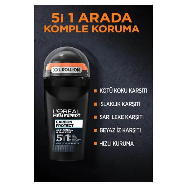 L'Oreal Paris Men Expert Carbon Protect 50 ml Erkek Roll-On - Görsel 4