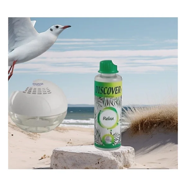 Discover Sihirli Küre Hava Temizleme Makinesi Işıksız + 1 Adet 150 Ml. Relax + 1 Adet Energy 150ML. Solüsyonu - Beyaz - Görsel 4