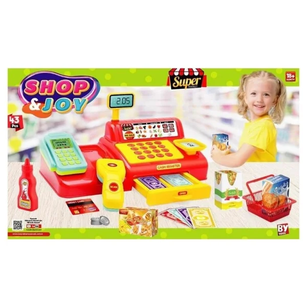 Öz Bayraktar Bayraktar Shop & Joy Yazar Kasa Alış Veriş Seti - Renkli - Görsel 2