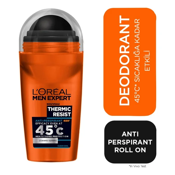 L'Oreal Paris Men Expert Thermic Resist Clean 50 ml Erkek Roll-On - Görsel 5