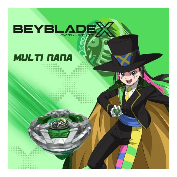 Beyblade x Helm Knight 3-80N Başlangıç Seti - Takara Tomy Orijinal Metal Beyblade + Fırlatıcı - Yeşil - Görsel 7