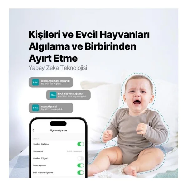 Ttec Wizi 2AGK03 Full HD Wi-Fi Güvenlik Kamerası - Görsel 6