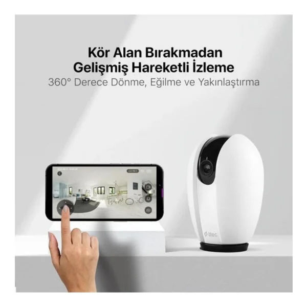 Ttec Wizi Pro 2AGK02 Full HD IP Wi-Fi Güvenlik Kamerası - Görsel 3