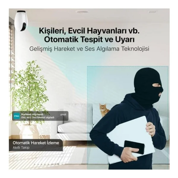 Ttec Wizi Pro 2AGK02 Full HD IP Wi-Fi Güvenlik Kamerası - Görsel 5